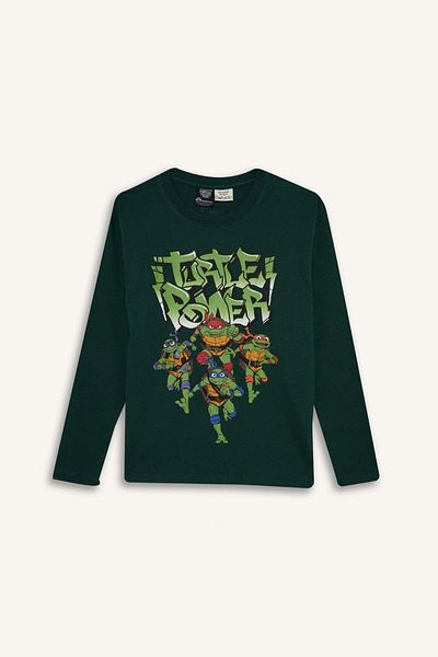 DeFacto Boy's Teenage Mutant Ninja Turtles:Mutant Mayhem Crew Neck Long Sleeve T-Shirt F4822A825Au