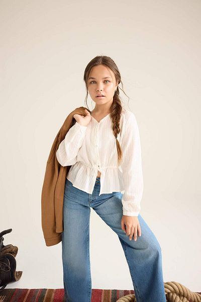 DeFacto Girls Long Sleeve Blouse F5232A825Wn