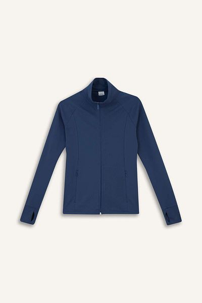 DeFacto Defactofit Fitted Stand Collar Double Pocket Zipper Sports Cardigan B3985Ax25Au
