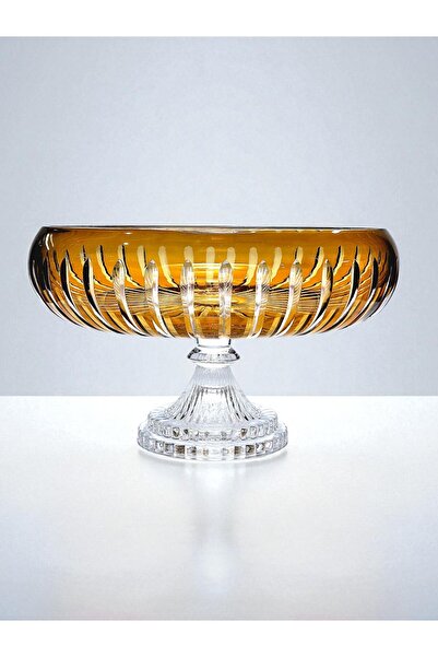 AKDEN STORE وعاء تقديم أدوات المائدة المزخرفة المصنوعة يدويًا من الكريستال