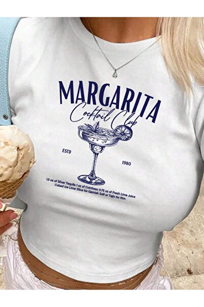 Vordevia Crop cu imprimeu Margarita Design