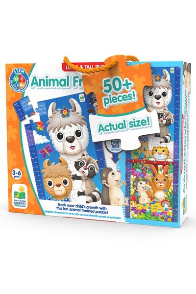 The Learning Journey Puzzle The Learning Journey - Long & Tall, Animal Friends, 52 Pieces