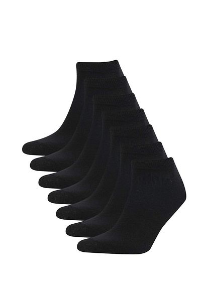 DeFacto Men's 7-Piece Cotton Booties Socks C4489Axns