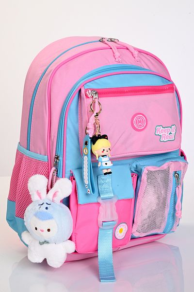 MUGGLE Mu-5941 Daisy Patterned School Bag Set of 3 – Backpack, Lunchbox and Pen Holder