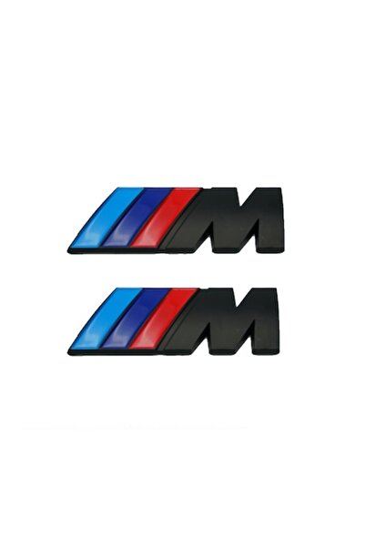 BMW Set of M emblems for wings, 2 pieces/set, matt black