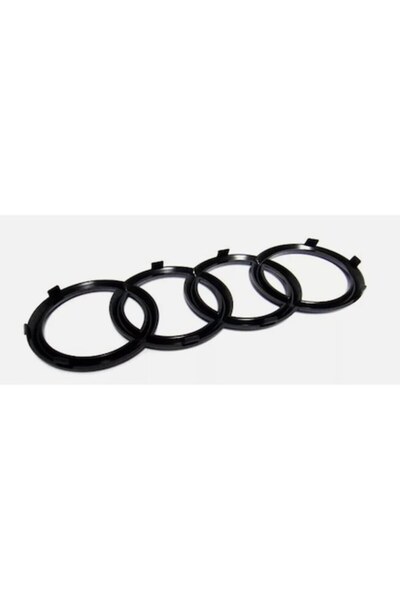 Mmgoqqt Emblemă grilă față neagră lucioasă pentru Audi, 273x94mm