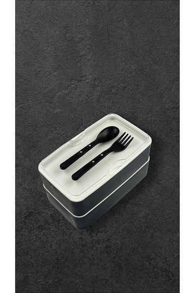 Star Termos Double Layer Portable Food Container 🍱 |   Spoon & Fork Included