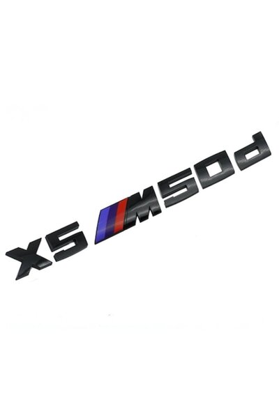 BMW Emblemă portbagaj spate X5M 50d, neagră