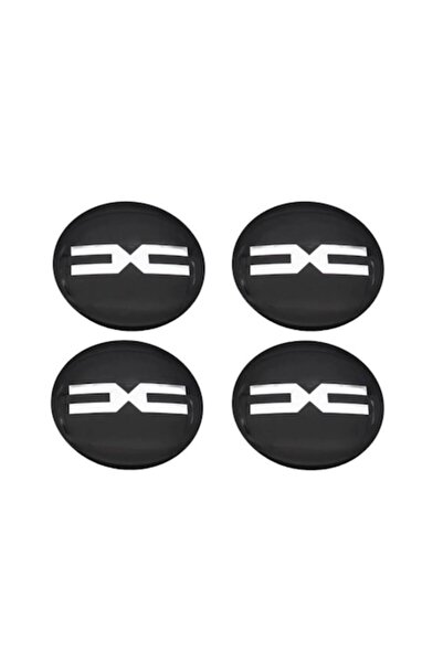 MAF Set 4 embleme stickere abtibild Dacia model nou negre din tabla (aluminiu...