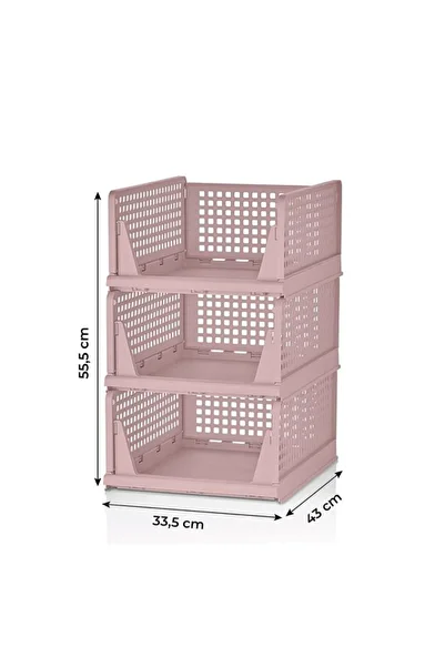 PASACO *3 Pieces* Sliding Shelf Closet Clothes and Home Accessory Organizer