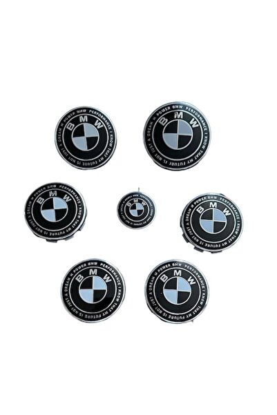 MAF Set Complet 7 Embleme Logo Compatibile BMW capota 82mm portbagaj 74 mm, c...