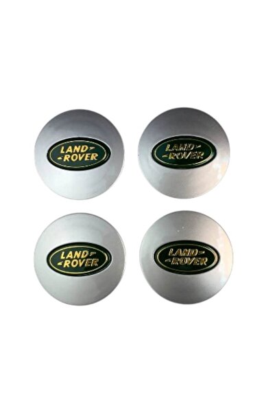 Land Rover Set 4 caps Land Rover, 63mm silver-green for alloy wheels