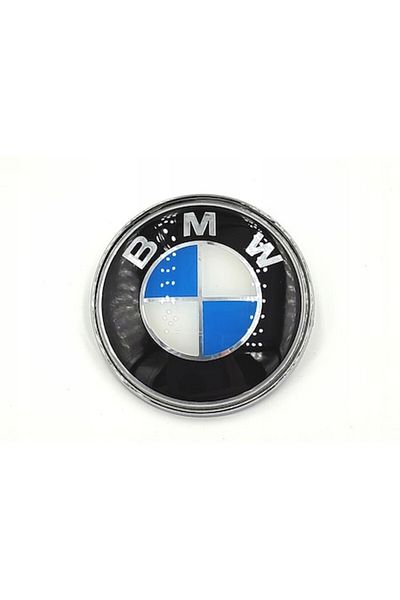 OEM BMW Trunk Lid Emblem, 73mm, ABS, Multicolor