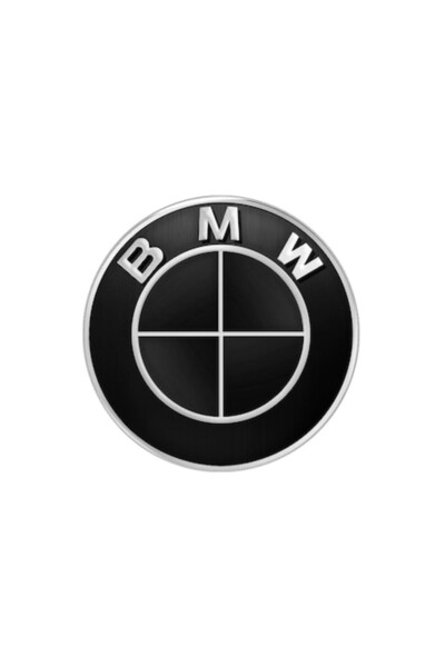 BMW Emblemă decorativă pentru volan, 45 mm, neagră