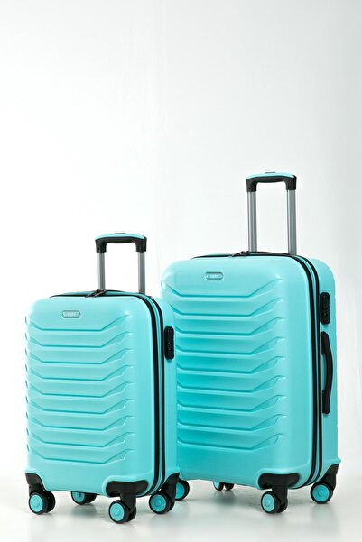 Celonia YEFA PP Polipropilen Kırılmaz Orta & Kabin Boy 2'li Valiz Seti