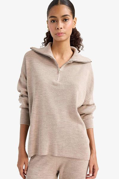 DeFacto Regular Fit Half Zip Sweater F2907Ax25Au