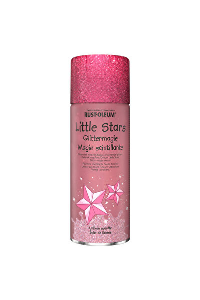 OEM Vopsea cu sclipici mobilier si jucarii, Rust-Oleum, Little Stars, Unicorn Sparkle, Roz, 400 ml