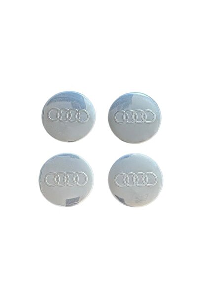 MAF Set 4 embleme stickere abtibild Audi din tabla (aluminiu) autoadezive 56m...