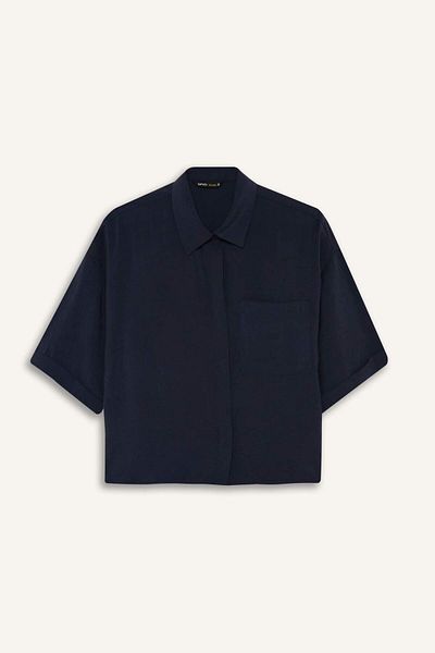 DeFacto Loose Fit Modal Short Sleeve Shirt F9331Ax25Au