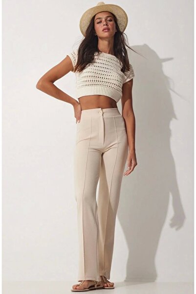 mibay παντελόνι παλαζό από ύφασμα κρεπ εισαγωγής petite ateiler