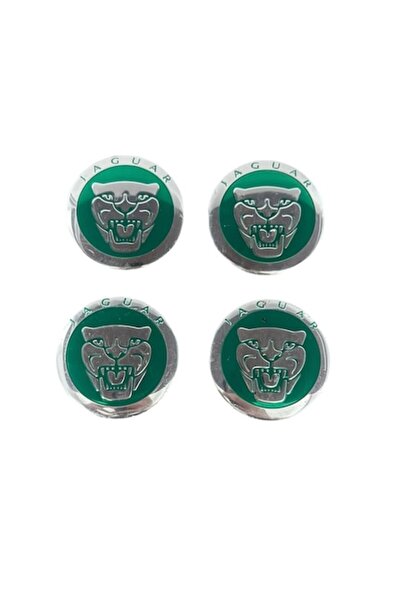 MAF Set 4 embleme autocolante Jaguar din aluminiu, adeziv 56mm pentru capace ...
