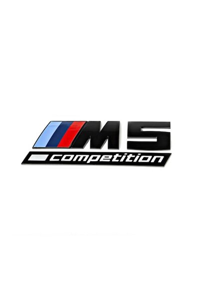 BMW Emblemă portbagaj spate BMW M5 Competition, negru mat