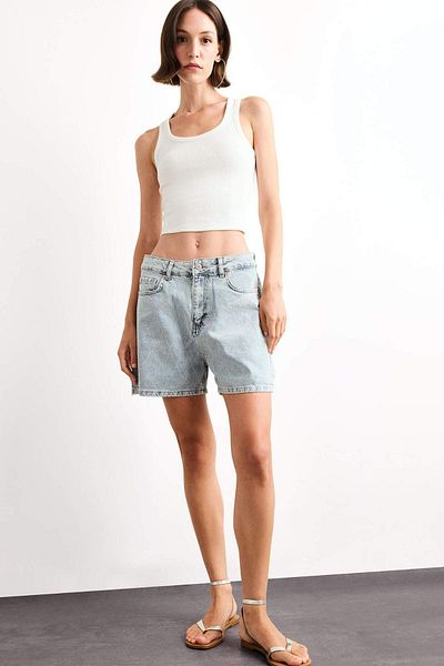 DeFacto Regular Fit Jean Shorts F9554Ax25Sm