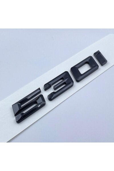 MAF Emblema 530i Negru lucios, spate portbagaj BMW