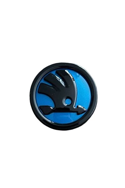 MAF Emblema Skoda 80mm Autoadeziva, Albastru Negru