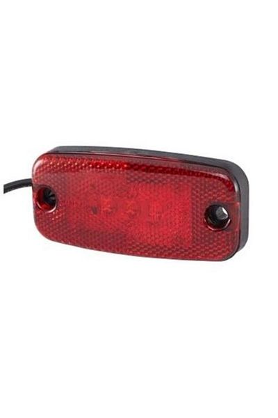 Hella LED position light with signal 2TM 357 008-021, 2+1 W, 111x22 mm, 480 mm cable, lens