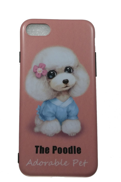 OEM Carcasă compatibilă cu iPhone 7, silicon, animale drăguțe, roz
