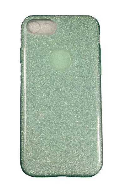 OEM Θήκη συμβατή με iPhone 8, σιλικόνη με γκλίτερ, πράσινη