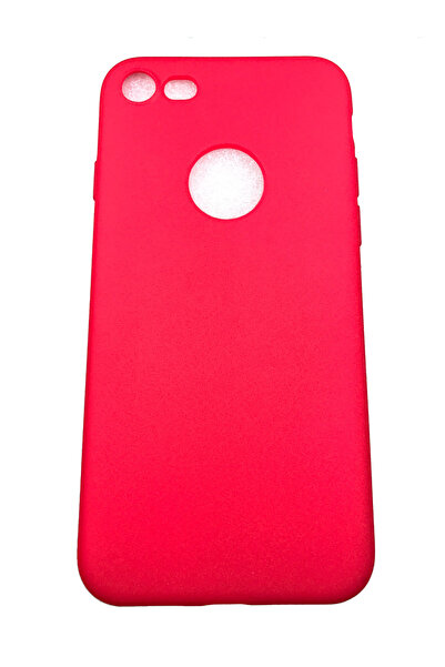 OEM Θήκη συμβατή με iPhone 7, Θήκη από σιλικόνη, υφή, Άμμος, Κόκκινο