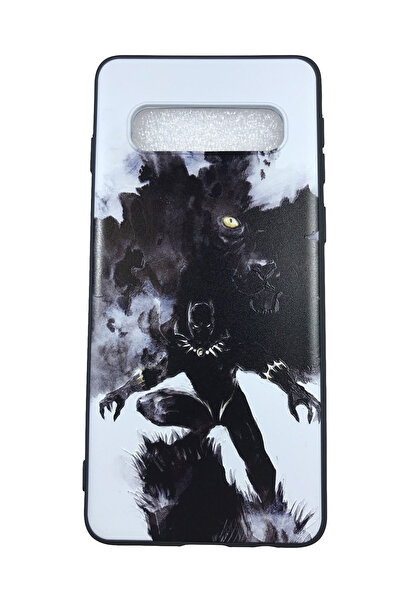 OEM Θήκη συμβατή με Samsung Galaxy S10 Plus, Θήκη από ανάγλυφη σιλικόνη, Blac...