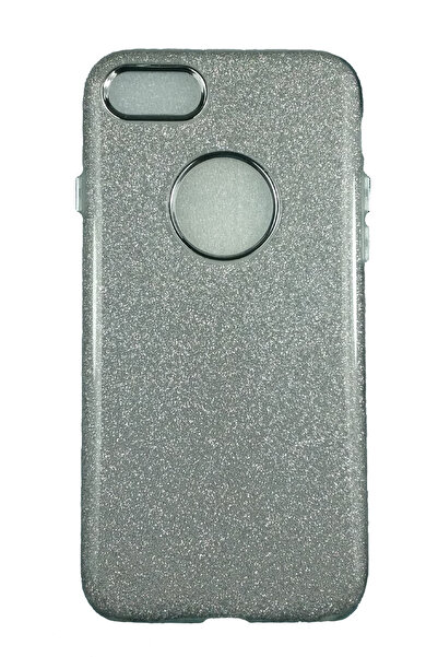 OEM Carcasă compatibilă cu iPhone 7, silicon cu sclipici, argintie
