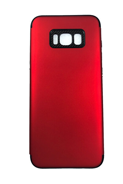 OEM Carcasă compatibilă cu Samsung S8 Plus, silicon cu policarbonat fin, roșie