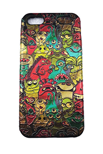 OEM Carcasă compatibilă cu iPhone 5, carcasă din silicon cu relief, Graffiti ...