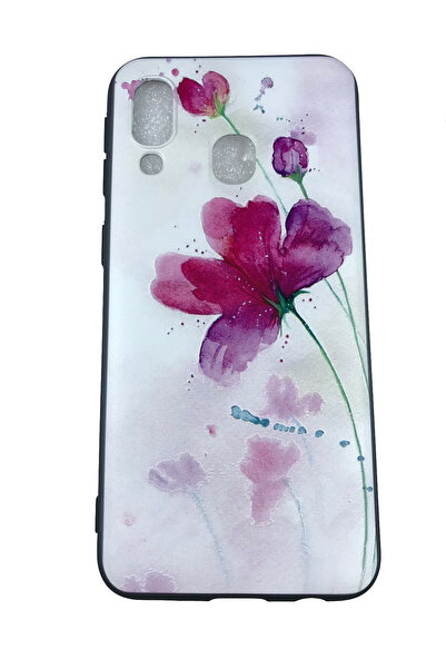 OEM Carcasă compatibilă cu Samsung Galaxy A40, silicon în relief, floare