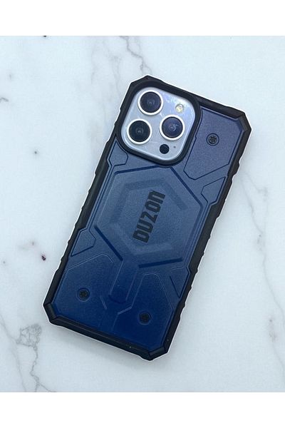 KILIF HOUSE iPhone 16 Pro Max Compatible Duzon Armor Tank Protected Case