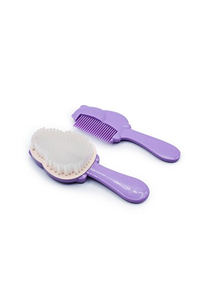 Melii Set 2 Piese Pieptan+Perie Bebe, Melii, Model Pisica