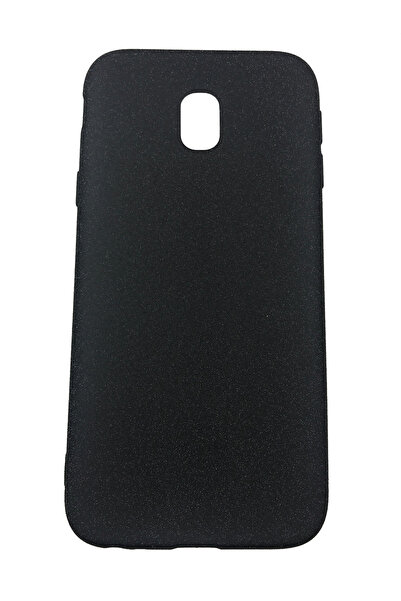 OEM Carcasă compatibilă cu Samsung J330 / J3-2017, silicon, textură nisip, negru