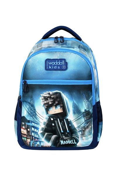 Paul Brand Robloks Hero Patterned Boy's Primary School School Bag, Lunch Box, Pen Holder Set of 3