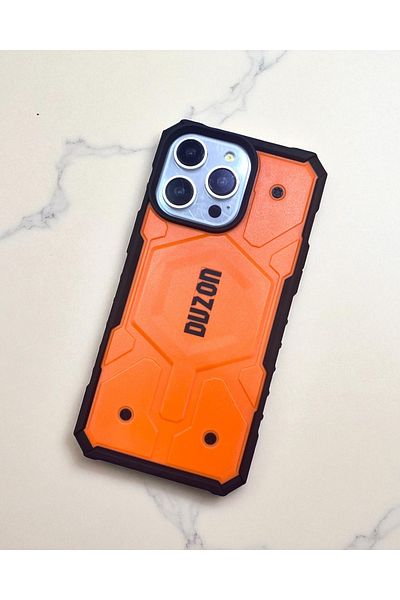KILIF HOUSE iPhone 16 Pro Max Compatible Duzon Armor Tank Protected Case