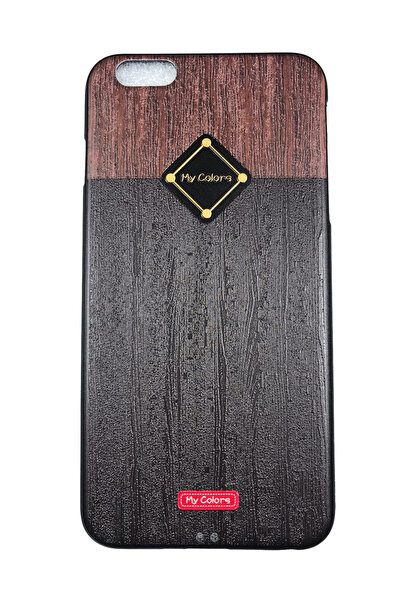OEM Carcasă compatibilă cu iPhone 6Plus, Carcasă din silicon cu relief, Lemn,...