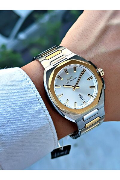 Romanson Özel Tasarım 24 Ay Garantili Gümüş-Altın Renk Erkek Kol Saati 1619.04MR