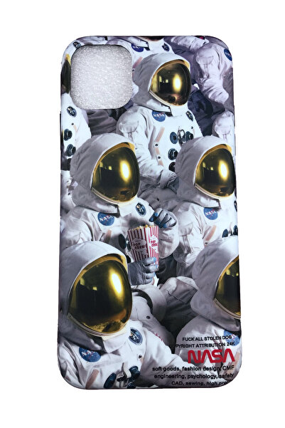 OEM Carcasă pentru iPhone 11, Carcasă din silicon NASA, Astronauți