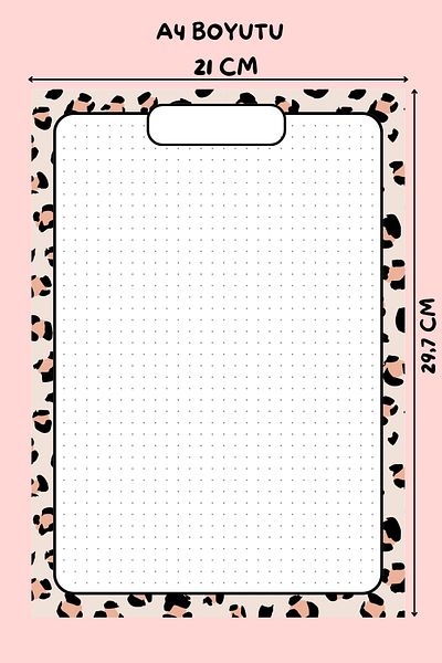 shop Leopard Pattern A4 - Notepad, Memo Pad, Note Paper, Notepad, Check List, School Notebook, Planner