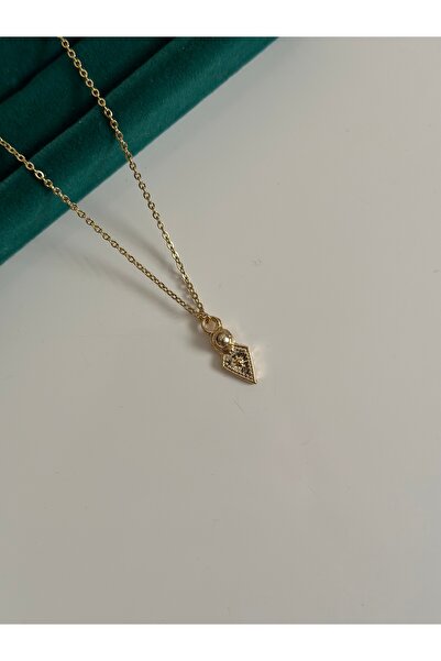 MİOSA Minimal Vintage Üçgen Çelik Kolye