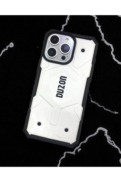 KILIF HOUSE iPhone 16 Pro Max Compatible Duzon Armor Tank Protected Case