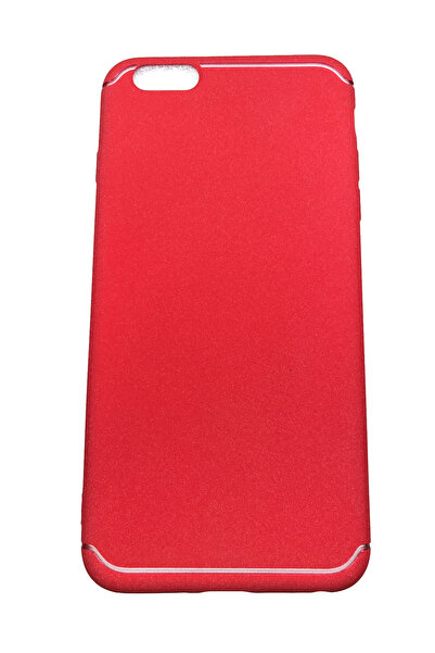 OEM Θήκη συμβατή με iPhone 6 Plus, Θήκη από σιλικόνη, υφή, Άμμος, Κόκκινο